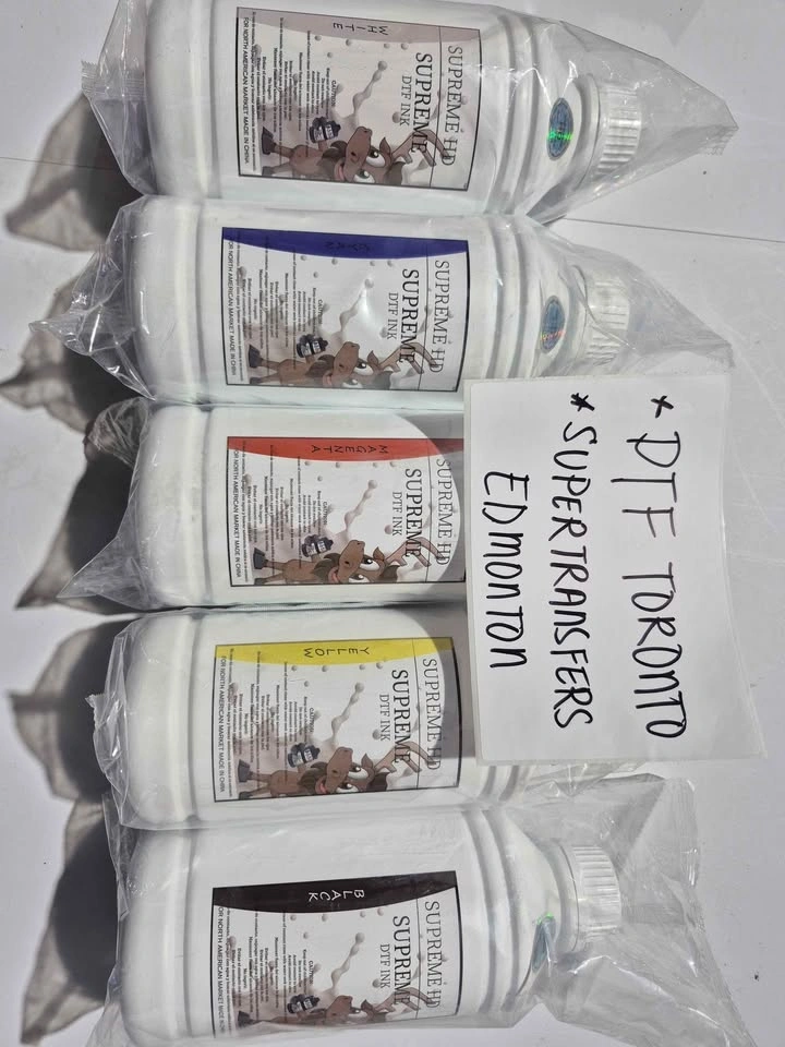 Supreme Premium DTF Ink - Full Color Set CMYKW 1 Liter - photo 2