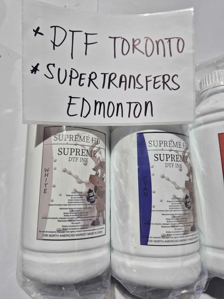 Supreme Premium DTF Ink - Full Color Set CMYKW 1 Liter - photo 3
