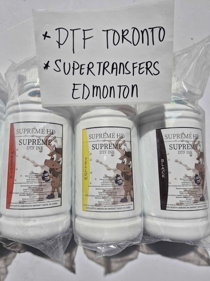 Supreme Premium DTF Ink - Full Color Set CMYKW 1 Liter - photo 4