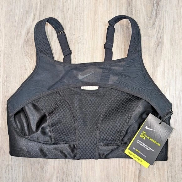 NWT Nike Alpha Ultrabreathe Sports Bra - Black - Size Small