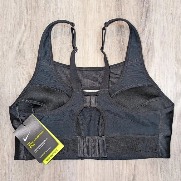 NWT Nike Alpha Ultrabreathe Sports Bra - Black - Size Small - photo 5