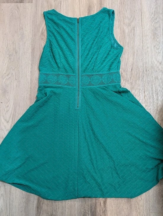 American Rag Cie Green Textured Fit & Flare Dress – Size L - photo 4