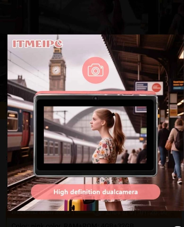 ITMEIPC 7-inch Android 14 Tablet Pink - photo 2