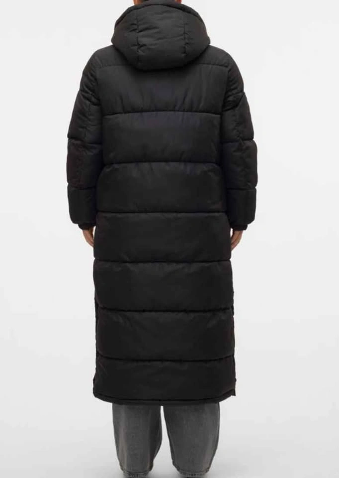 Unisex Long Winter Coat – Black S - photo 3