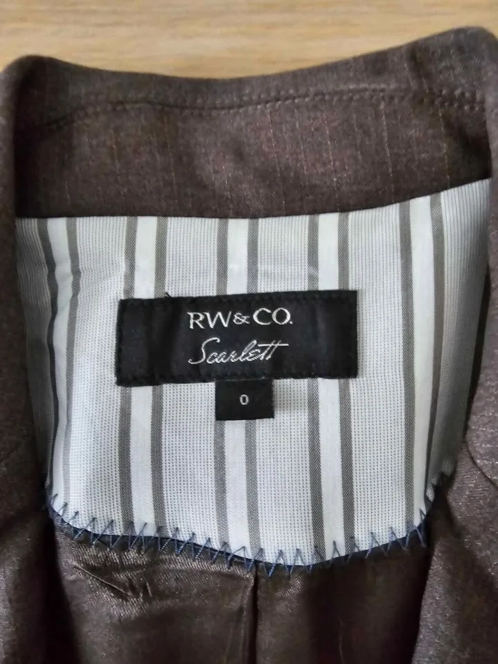 RW&CO women's suit (size 0 blazer and size 2 dress pants) image indicator(2)