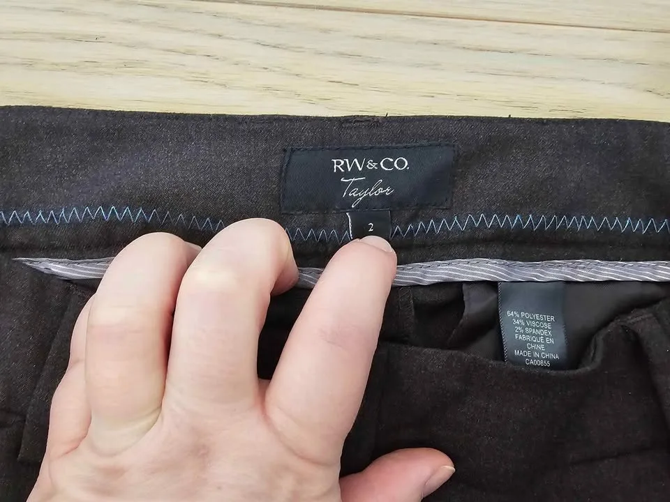 Size 2 RW&CO women's dress pants image indicator(3)