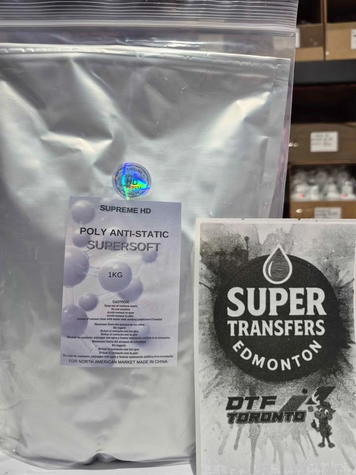 DTF Adhesive Super Soft Powder - Fine, Medium & Poly Anti-Static - photo 4