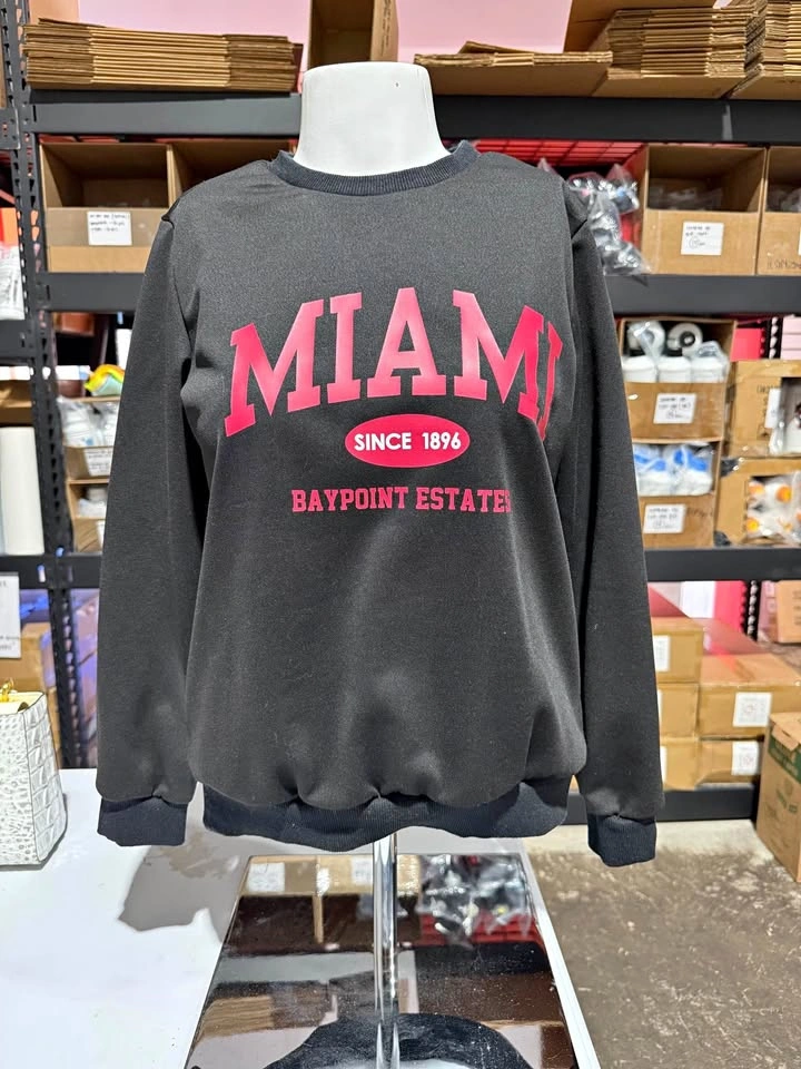 MIAMI BLACK SWEATER (XS-S)