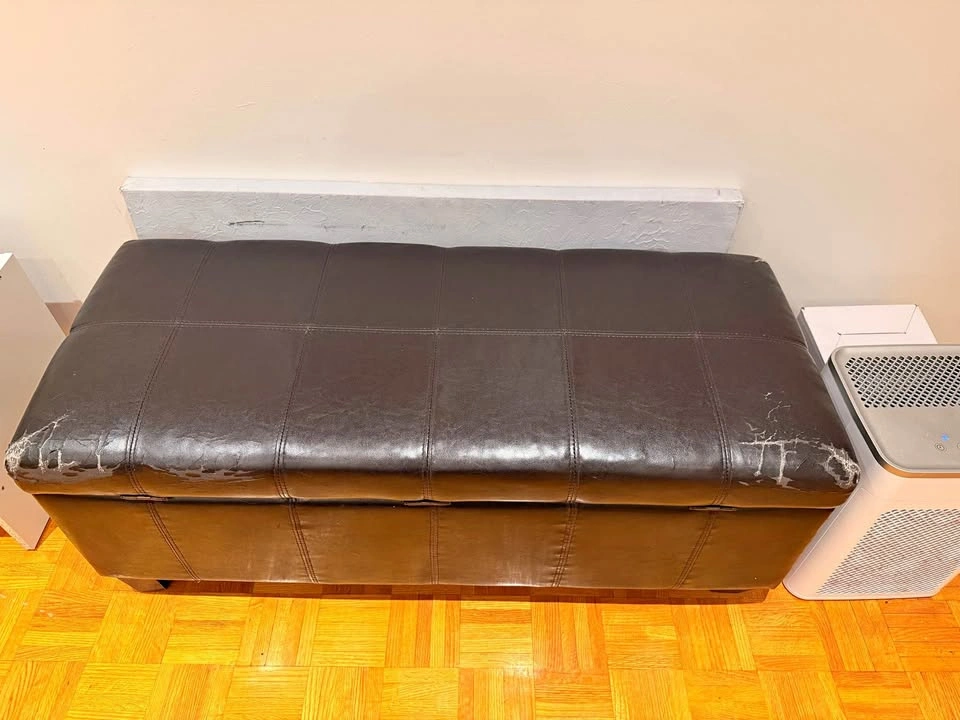 Brown Storage Ottoman