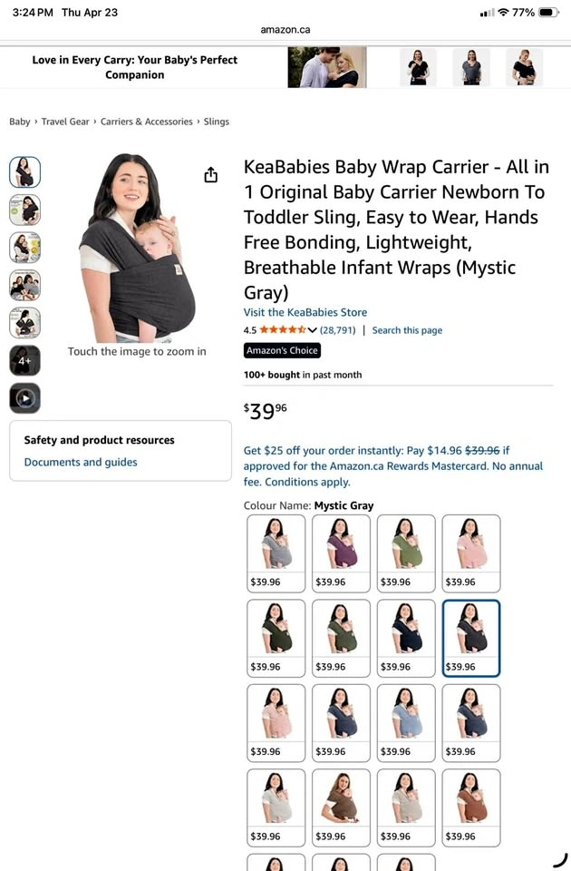 Baby Wrap Carrier