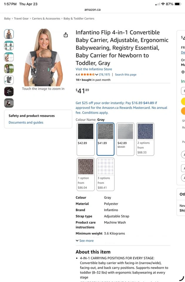 Brand new baby carrier - photo 3