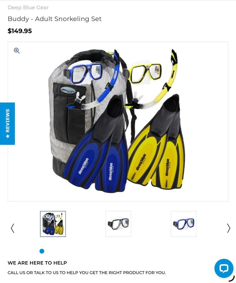 Snorkeling Gear Set - photo 2