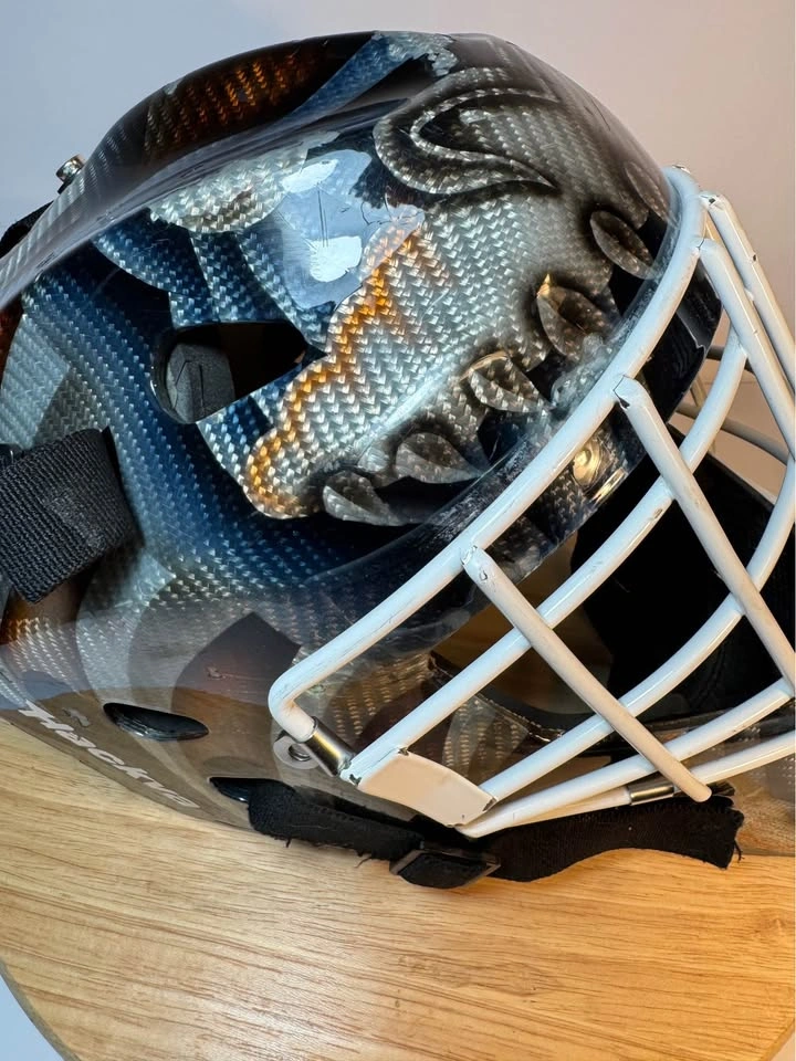 HACKVA hockey goalie mask custom paint Adult M/L - photo 2