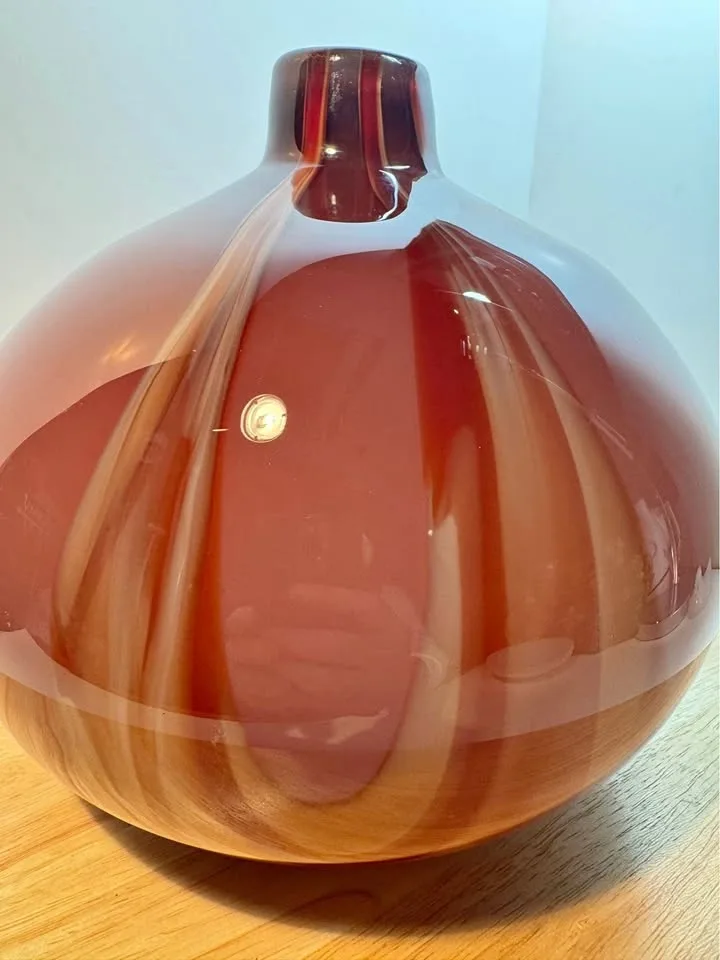 Beautiful Round Glass Vase