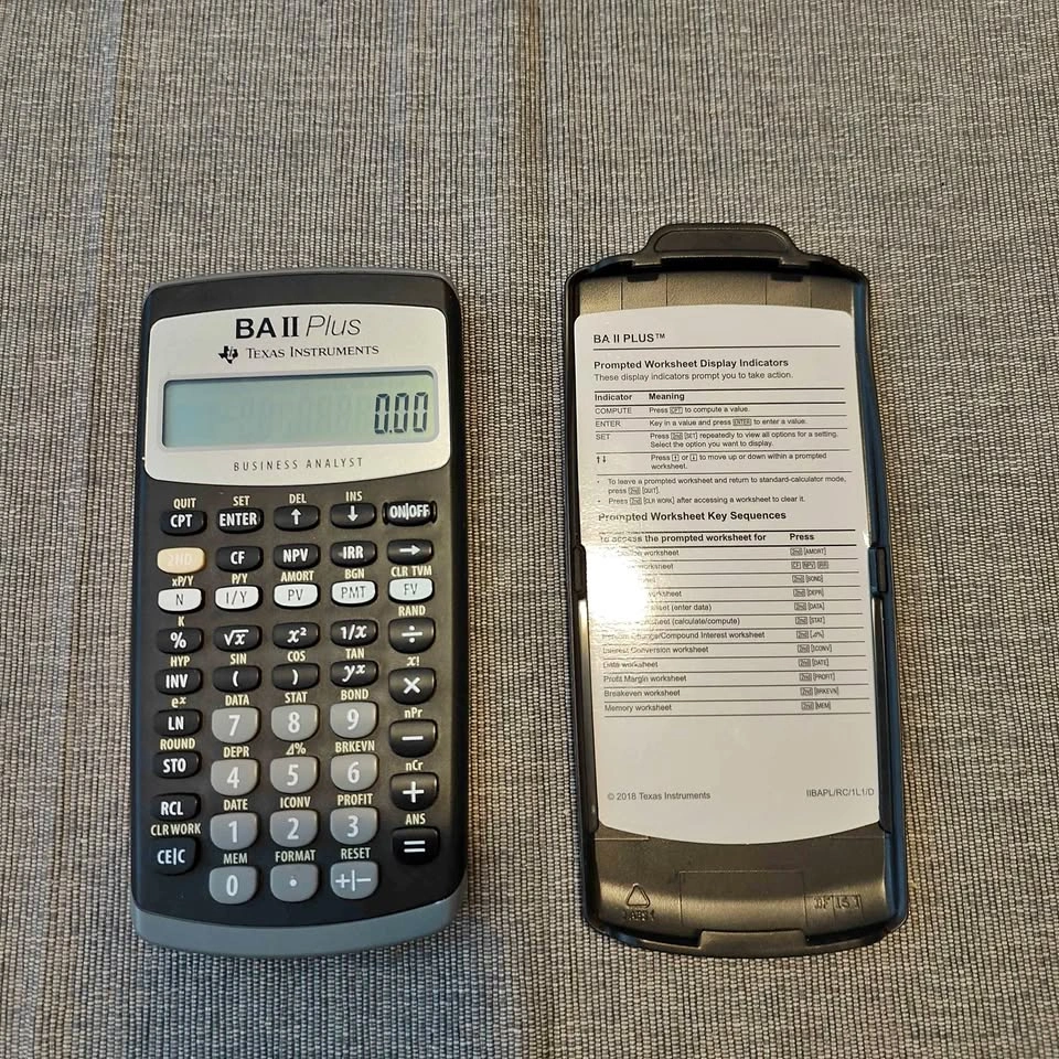 Texas Instruments BA II Plus Financial Calculator – CFA/CFP Appr