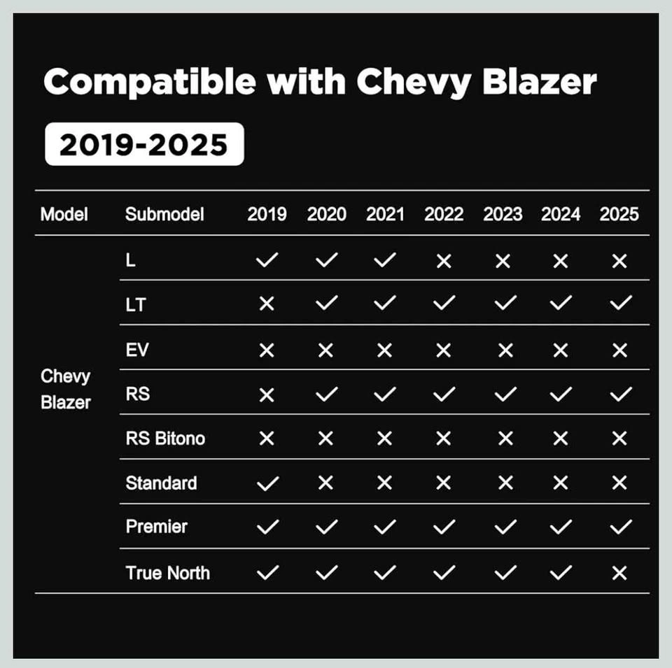 Chevy Blazer 2019-2025 Floor Mats + Trunk Liner | Brand New - photo 3