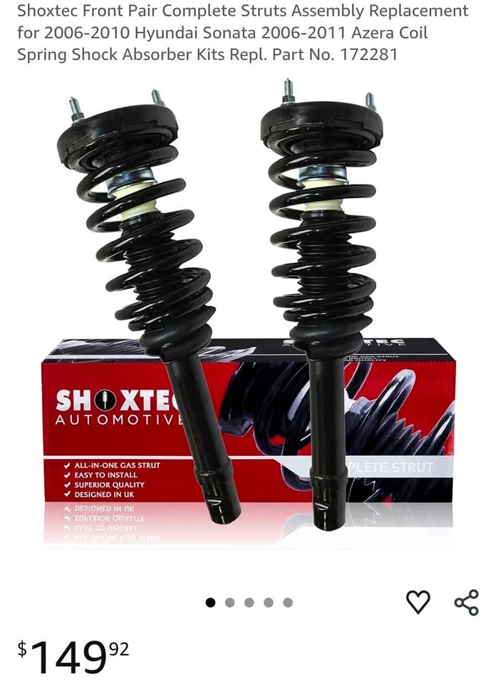 Brand New Front Struts (Pair) – Hyundai Sonata / Azera - photo 2