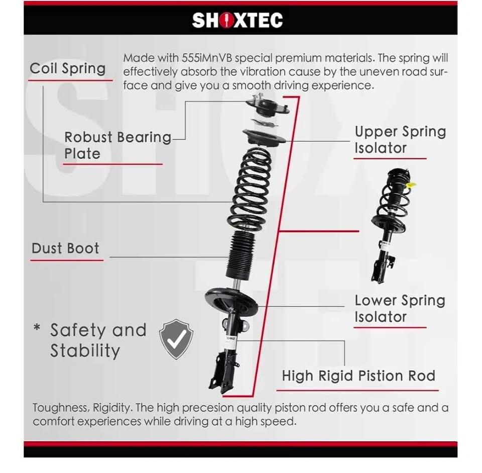 Brand New Front Struts (Pair) – Hyundai Sonata / Azera - photo 3