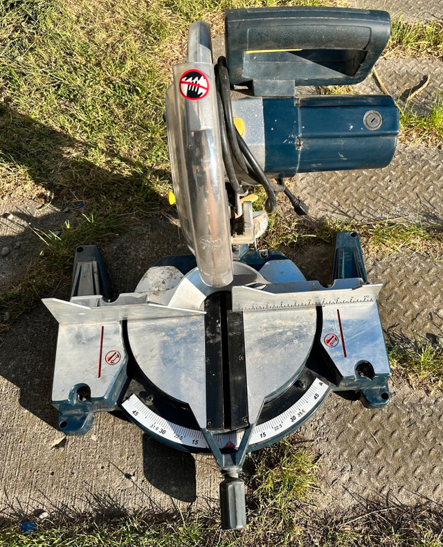Mitre saw 12” with laser line mastercraft used like new - photo 3