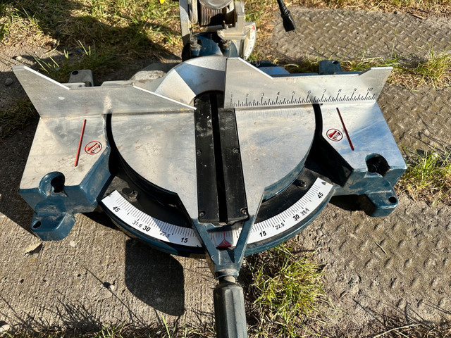 Mitre saw 12” with laser line mastercraft used like new - photo 4