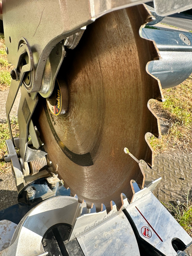Mitre saw 12” with laser line mastercraft used like new - photo 5