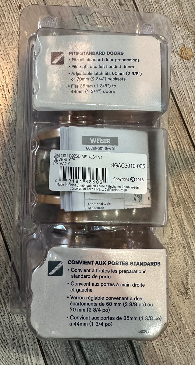 Weiser Elements Privacy Knob brand new - photo 2