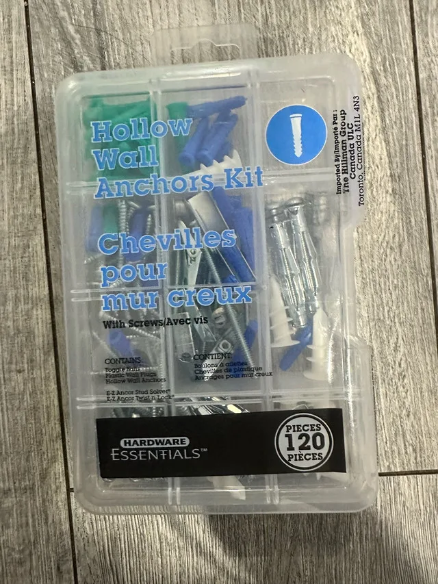 Hardware Essentials Hollow Wall Anchors Kit thumbnail