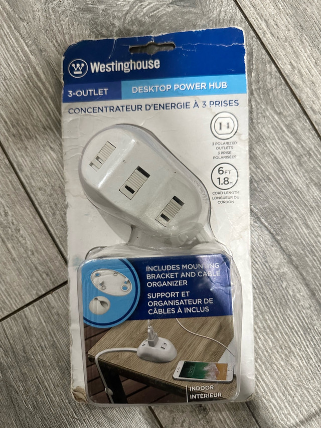 Westinghouse 3-Outlet Desktop Power Hub 6f brand new - photo 2