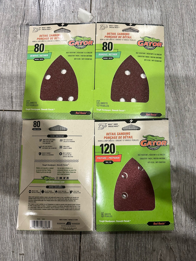 Gator Hook and Loop Detail Mouse Sanding Sheet, 5 P - photo 4