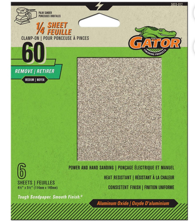 Gator Sandpaper 60 Grit