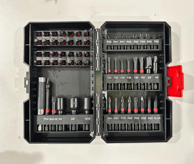 Impact Driver Bit Set 58 Pieces Black Coating Brand New thumbnail