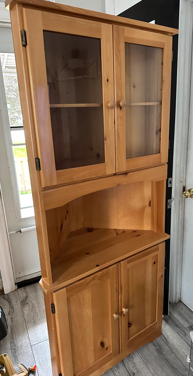 Corner Cabinet 71”x31” used like new
