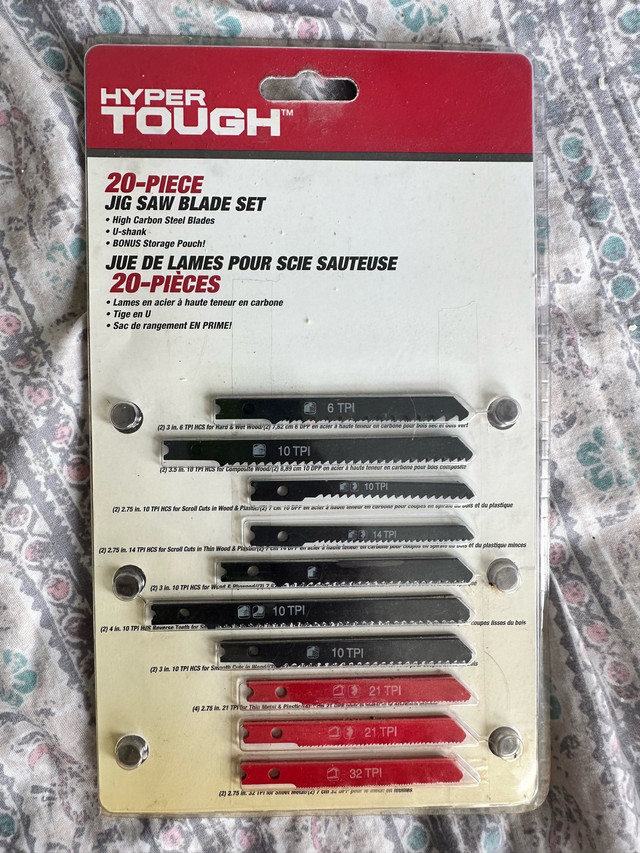 Hyper Tough Jig Saw Blade Set 20 pieces brand new