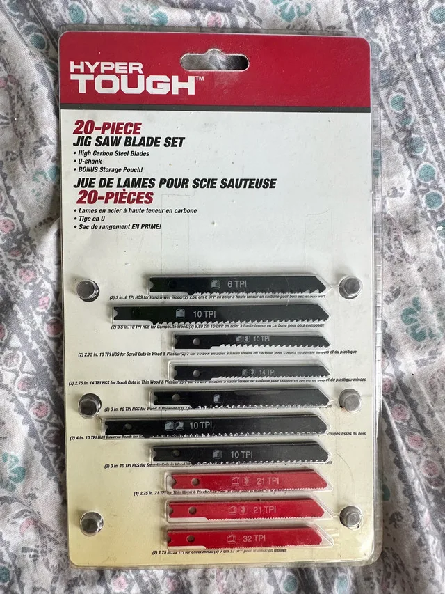 Hyper Tough Jig Saw Blade Set 20 pieces brand new thumbnail