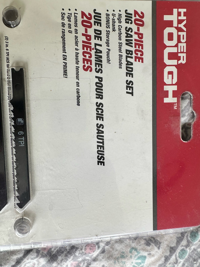 Hyper Tough Jig Saw Blade Set 20 pieces brand new - photo 3