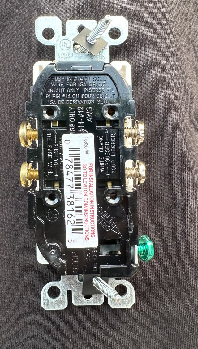 Leviton Electrical Outlet - photo 3