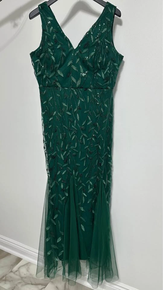 VIVIMA Dark Green Sequin Formal Dress XL - photo 4