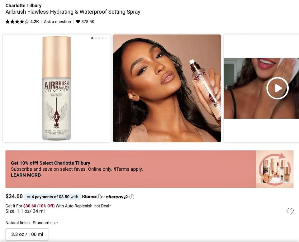 Charlotte Tilbury Airbrush Flawless Setting Spray