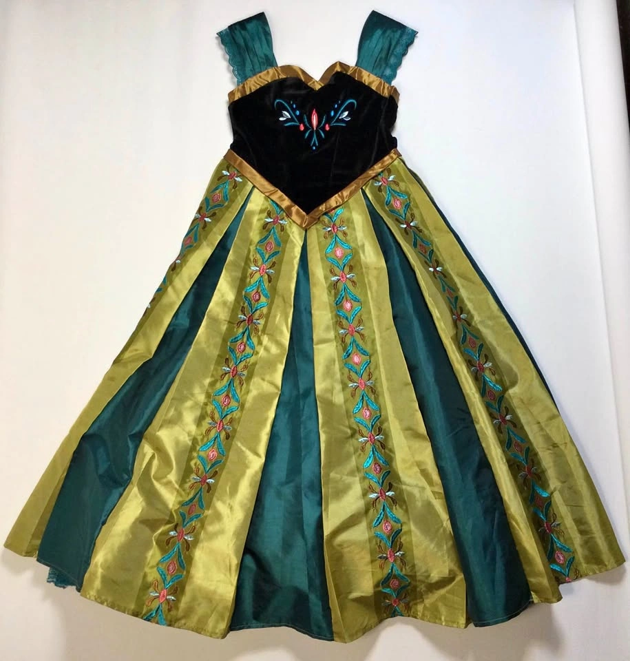 🌱Chasing Fireflies Girls Disney Frozen Anna Coronation Dress 7-8