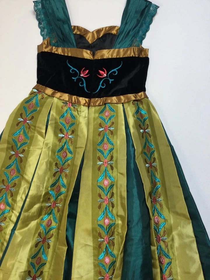 🌱Chasing Fireflies Girls Disney Frozen Anna Coronation Dress 7-8 - photo 5
