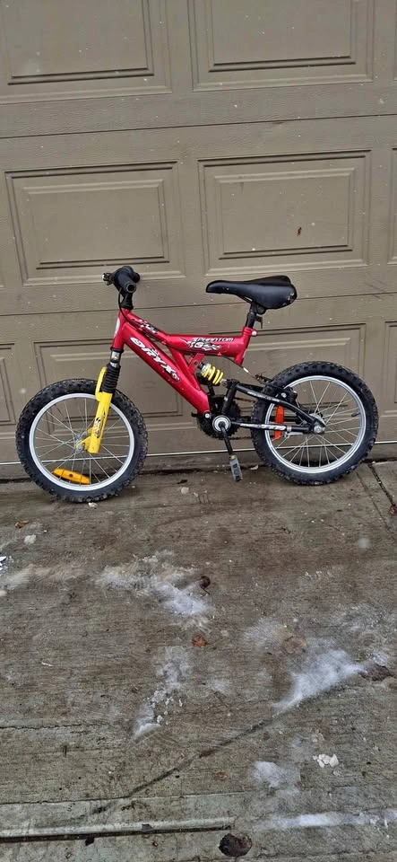 16" full suspension boys bike