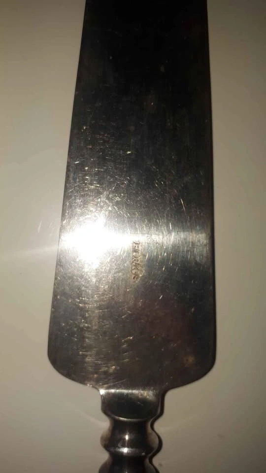 Birks Silver Plated Cake Knife, Serving Spoon, Salt Service - photo 3