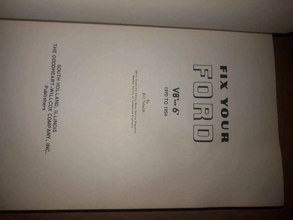 Fix your Ford Repair Book 1954-1970 - photo 3