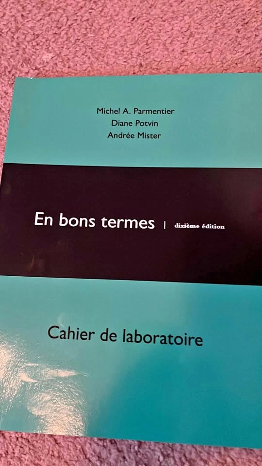 Cahier de laboratoire- U of M book
