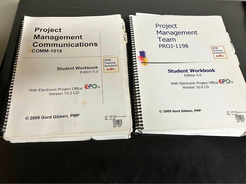 RRC Project Management Team and Communications work books