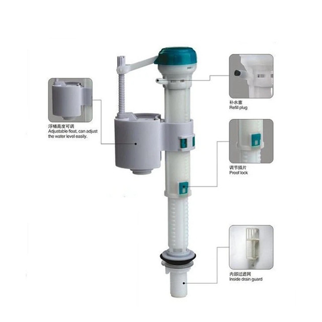 Toilet Fill Valve , Toilet Flush Kit - Fitting Availabile