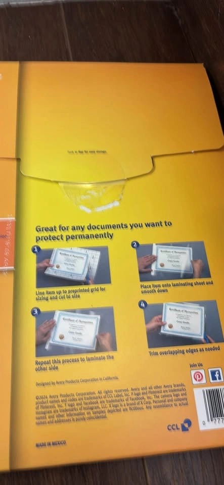 Self Adhesive Laminating Sheets - photo 2