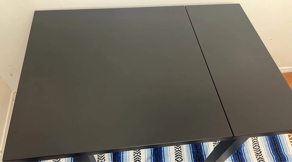IKEA NORDVIKEN Black Drop-Leaf Dining Table – Excellent Conditio - photo 3