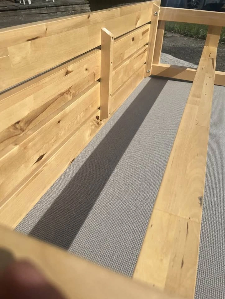 IKEA NORDEN solid wood storage bench – excellent condition - photo 3