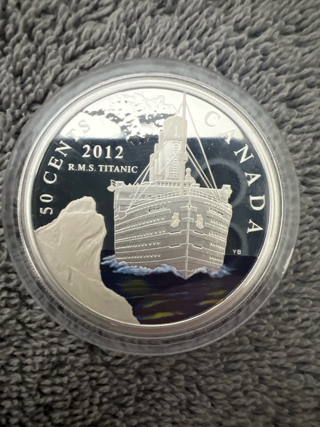 2012 Titanic Half Dollar Silver Plated